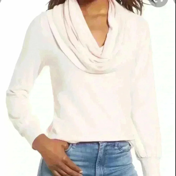 Gibson English Rose Convertible Neck Sweatshirt - Picture 1 of 8